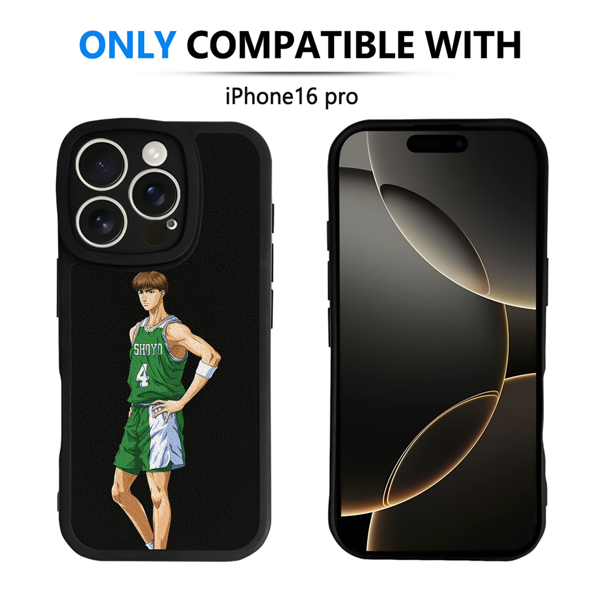 （画像用） SLAM DUNK／スラムダンク 【iPhone 16シリーズ対応】シリコンスマホケース（レザー調） 材質：シリコン